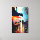 A Cafe Canvas Afdruk (Voorkant)