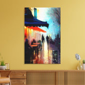 A Cafe Canvas Afdruk (Insitu (Woonkamer))