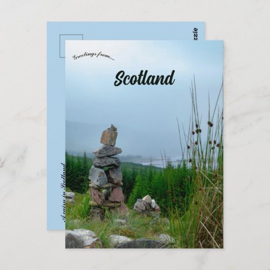 A Cairn in Scotland Briefkaart (Voorkant / Achterkant)