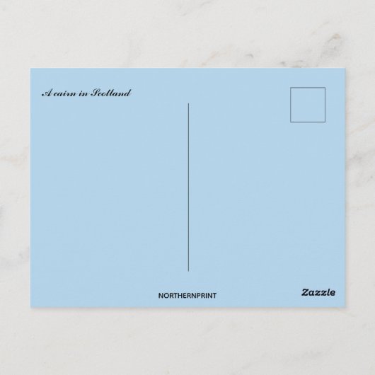 A Cairn in Scotland Briefkaart (Achterkant)