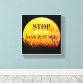 A canvas with sweet buzzing bee quotes. (Insitu (Houten vloer))