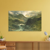 A Canyon, 1878 Canvas Afdruk (Insitu (Woonkamer))