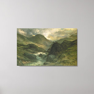 A Canyon, 1878 Canvas Afdruk
