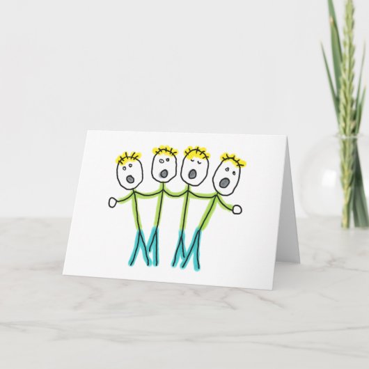 A Cappella Stickmen Kaart (Voorkant)