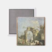 A Capriccio - Ruins, 18e eeuw Magneet (Voorkant / Achterkant)