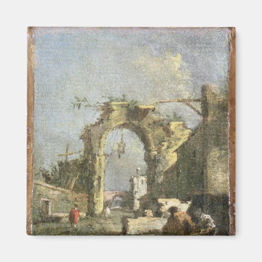 A Capriccio - Ruins, 18e eeuw Magneet (Voorkant)
