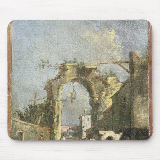 A Capriccio - Ruins, 18e eeuw Muismat (Voorkant)