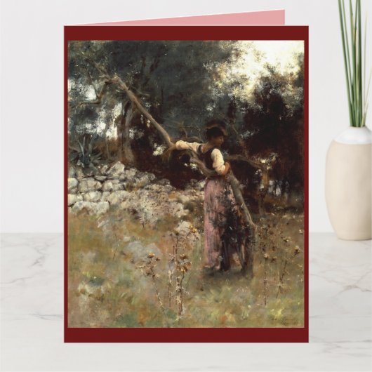 A Capriote, John Sargent 1878 Bedankkaart (Voorkant)