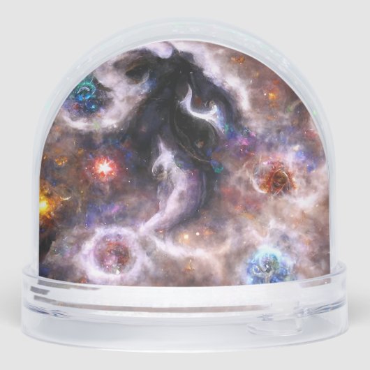 A Captivating Abstract Galactic Nebula Name Sneeuwbol (Achterkant)