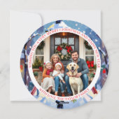 A Cardinal Christmas Photo Template Personalized Feestdagenkaart (Achterkant)