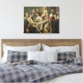 A Caricature Group, c.1776 (olie op canvas) Canvas Afdruk (Insitu (Slaapkamer))