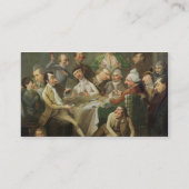 A Caricature Group, c.1776 (olie op canvas) Visitekaartje (Achterkant)