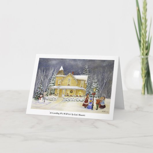 A-Caroling zullen wij gaan Feestdagen Kaart (Voorkant)