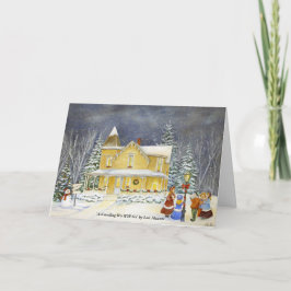 A-Caroling zullen wij gaan Feestdagen Kaart