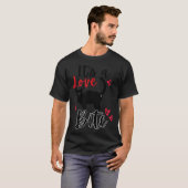 A Cat Bite Means Love, Kitty Valentines  T-shirt (Voorkant volledig)