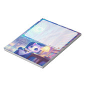 A Cat in the Library Notepad Notitieblok (Linkerzijde)