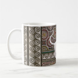 A cat on the mosaic coffee mug koffiemok