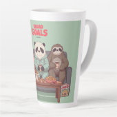 A Cat, Sloth, and Panda's Ultimate Netflix Night Latte Mok (Rechterhoek)