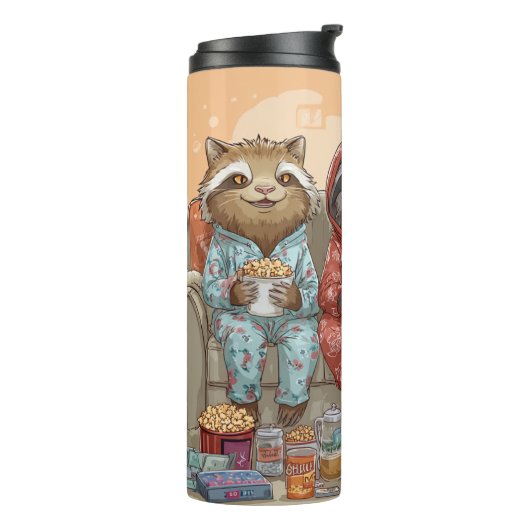 A Cat, Sloth, and Panda's Ultimate Netflix Night Thermosbeker (Gedraaid links)