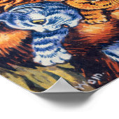 A Cat with her Kittens by Louis Wain Poster (Hoek)