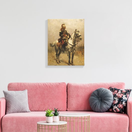 A Cavalryman Canvas Afdruk (Insitu (Woonkamer))