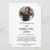 A Celebration Of Life Large Photo & Quote or Psalm Kaart (Voorkant / Achterkant)