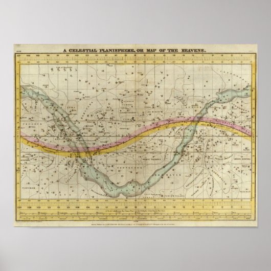 A Celestial Planisphere Poster (Voorkant)