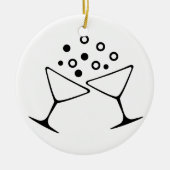 A Champagne Toast Keramisch Ornament (Voorkant)
