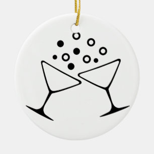 A Champagne Toast Keramisch Ornament