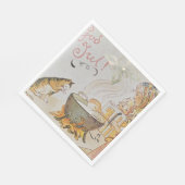 A charming Scandinavian winter scene Tack Kort Servet (Hoek)