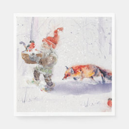 A charming Scandinavian winter scene  Tack Kort Servet