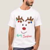 A cheerful Christmas reindeer T-shirt (Voorkant)