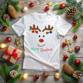 A cheerful Christmas reindeer T-shirt