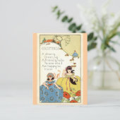 A Cheery Greeting Repro  1913 Briefkaart (Staand voorkant)