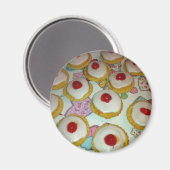 A Cherry Bakewell Tart Magneet (Voorkant / Achterkant)