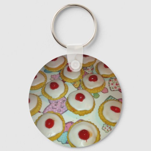 A Cherry Bakewell Tart Sleutelhanger (Voorkant)