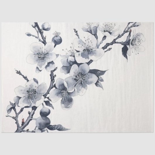 A Cherry Blossom Design Series 10 Tissuepapier (Voorkant)