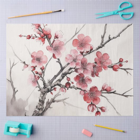 A Cherry Blossom Design Series 11 Tissuepapier (Craft)
