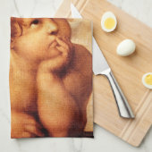 A Cherub, Detail van de Sistine Madonna - Raphael Theedoek (Quarter Fold)