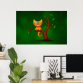 A Cheshire Kitten Poster (Thuiskantoor)