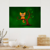 A Cheshire Kitten Poster (Keuken)