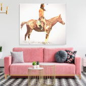 A Cheyenne Brave, 1901 (kleurenlitho) Canvas Afdruk (Insitu (Woonkamer))