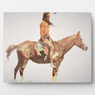 A Cheyenne Brave, 1901 (kleurenlitho) Fotoplaat