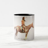 A Cheyenne Brave, 1901 (kleurenlitho) Tweekleurige Koffiemok (Center)