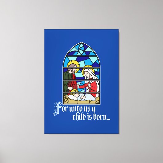 A Child is born Canvas Afdruk (Voorkant)