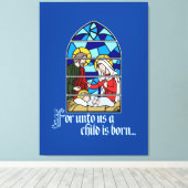 A Child is born Canvas Afdruk (Insitu (Houten vloer))