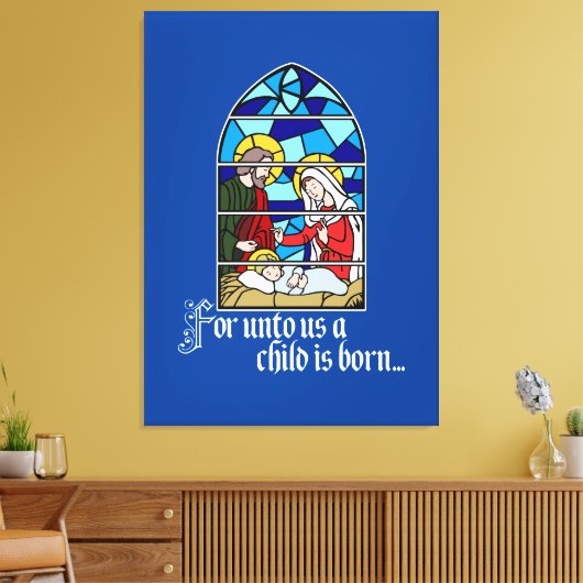 A Child is born Canvas Afdruk (Insitu (Woonkamer))