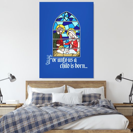 A Child is born Canvas Afdruk (Insitu (Slaapkamer))