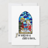 A Child is born Feestdagenkaart (Voorkant)