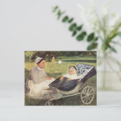 A Child With Governess - Edgar Degas - c1870 Briefkaart (Staand voorkant)